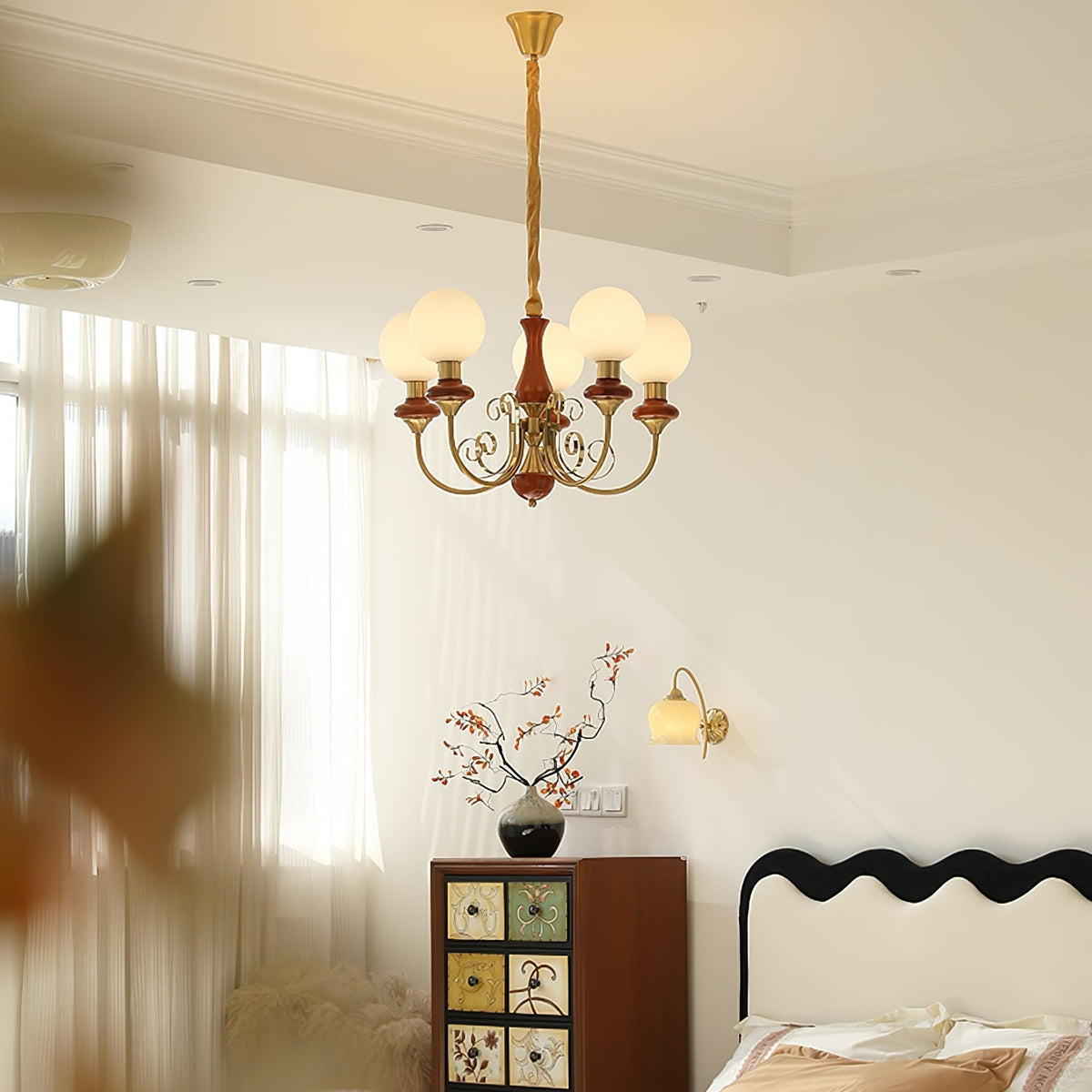 Xyndora Glass Chandelier-Moonnatur