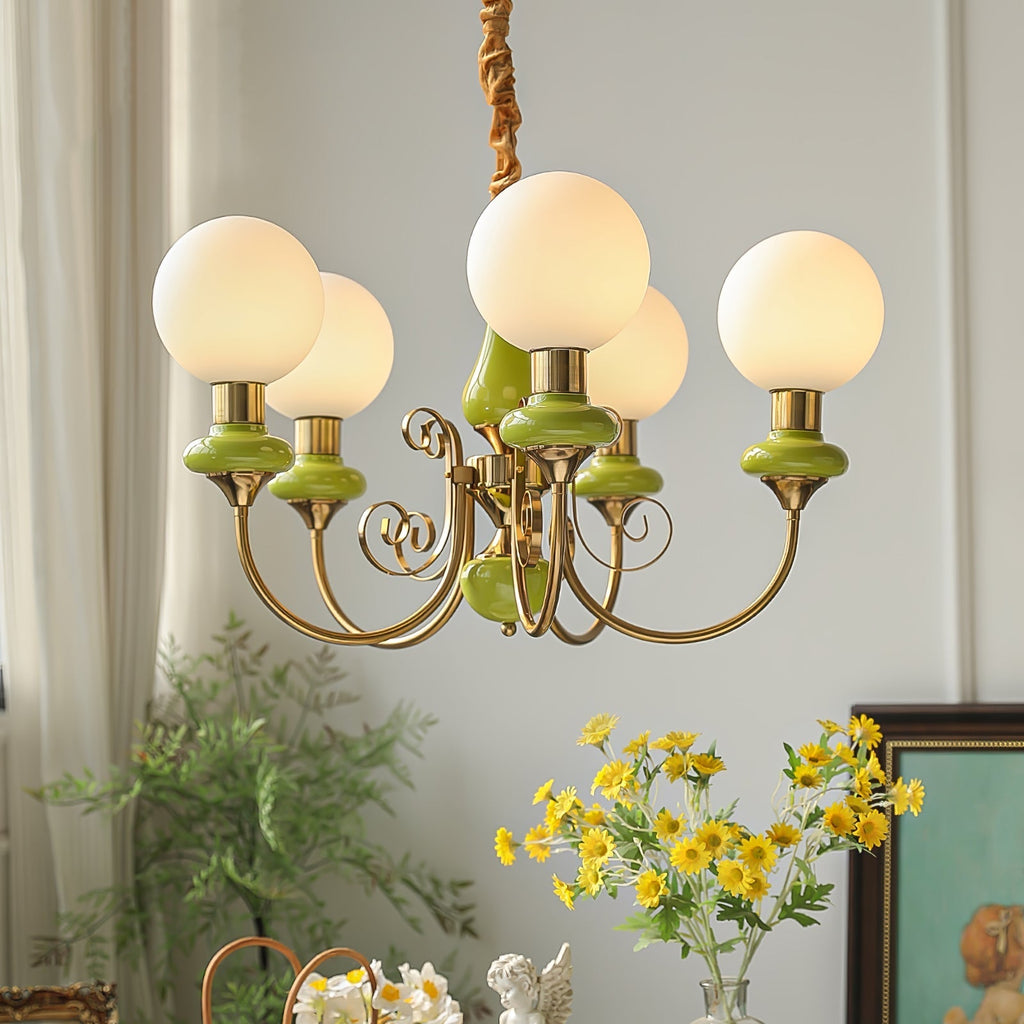 Xyndora Glass Chandelier-Moonnatur