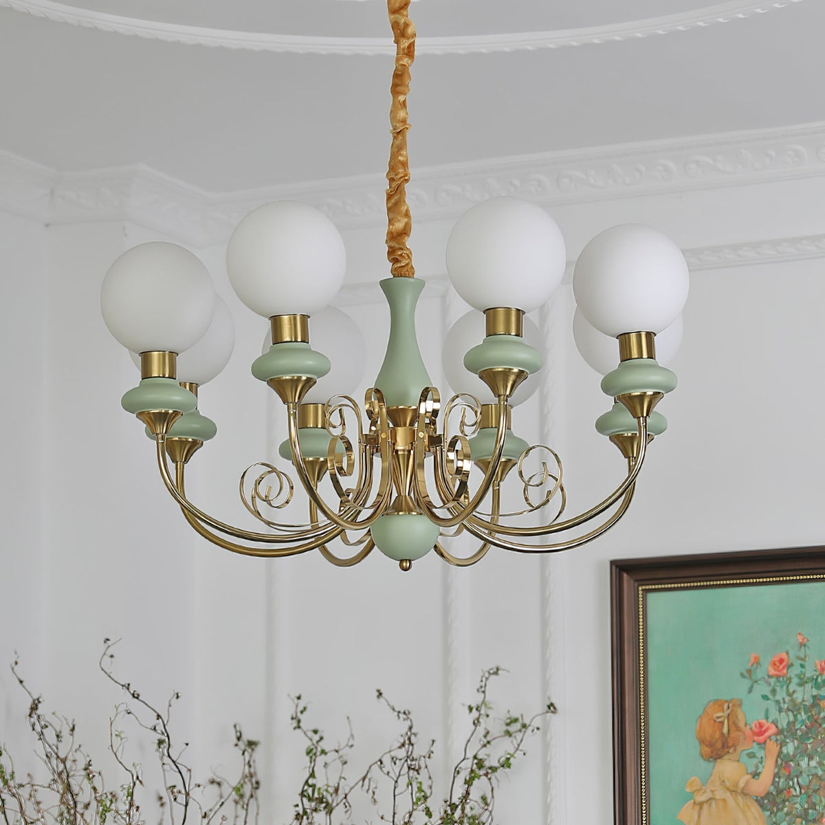 Xyndora Glass Chandelier-Moonnatur