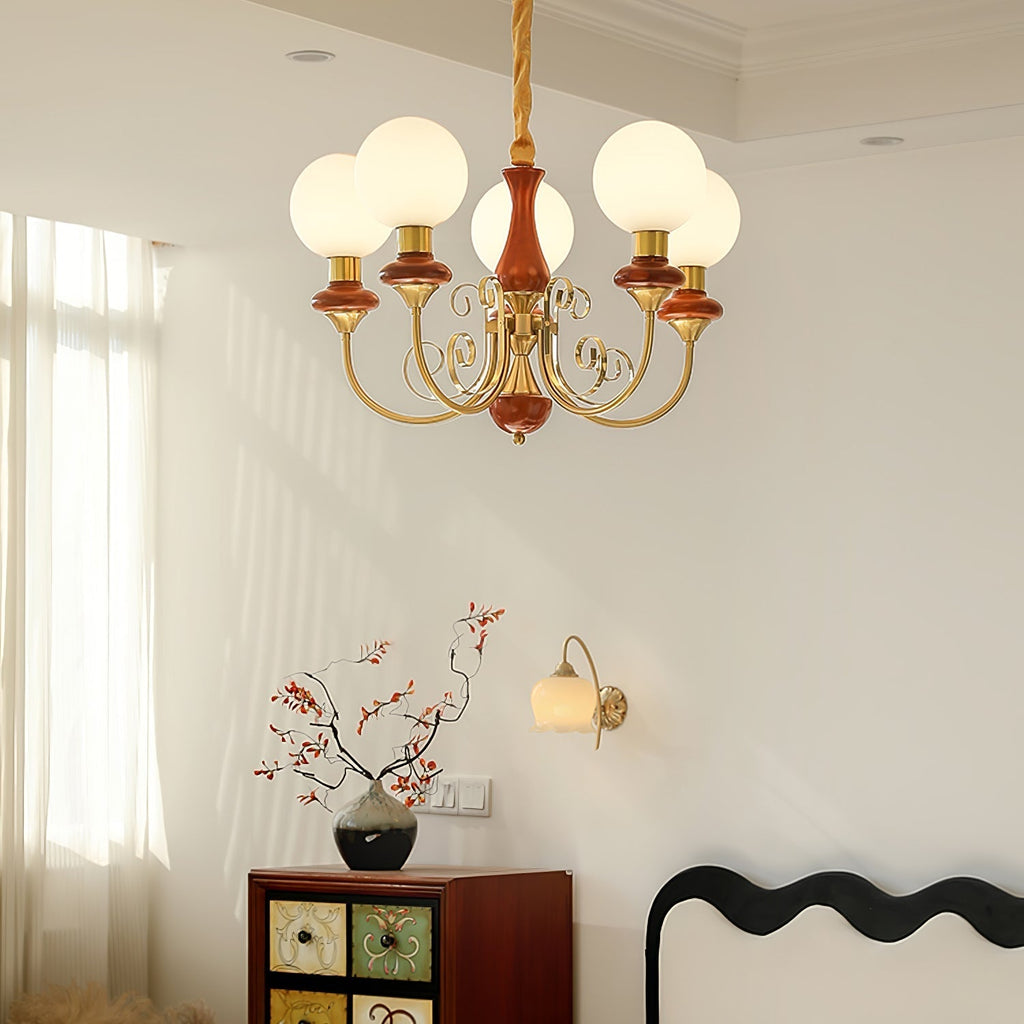 Xyndora Glass Chandelier-Moonnatur