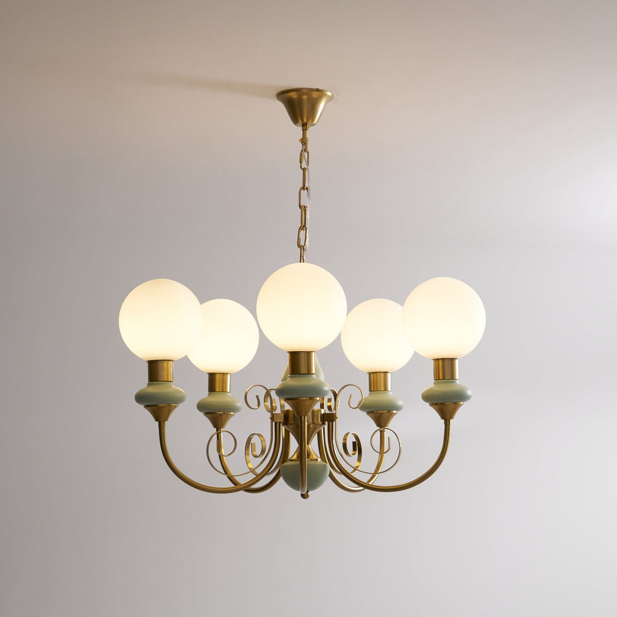 Xyndora Glass Chandelier-Moonnatur
