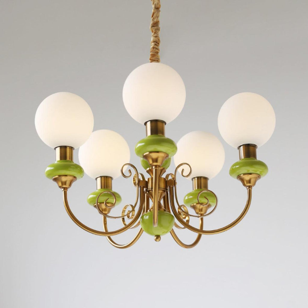 Xyndora Glass Chandelier-Moonnatur