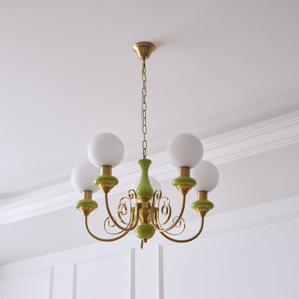 Xyndora Glass Chandelier-Moonnatur