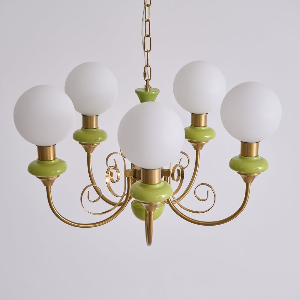 Xyndora Glass Chandelier-Moonnatur