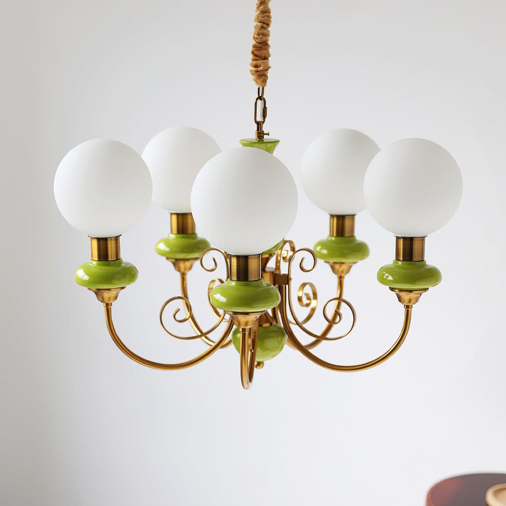 Xyndora Glass Chandelier-Moonnatur