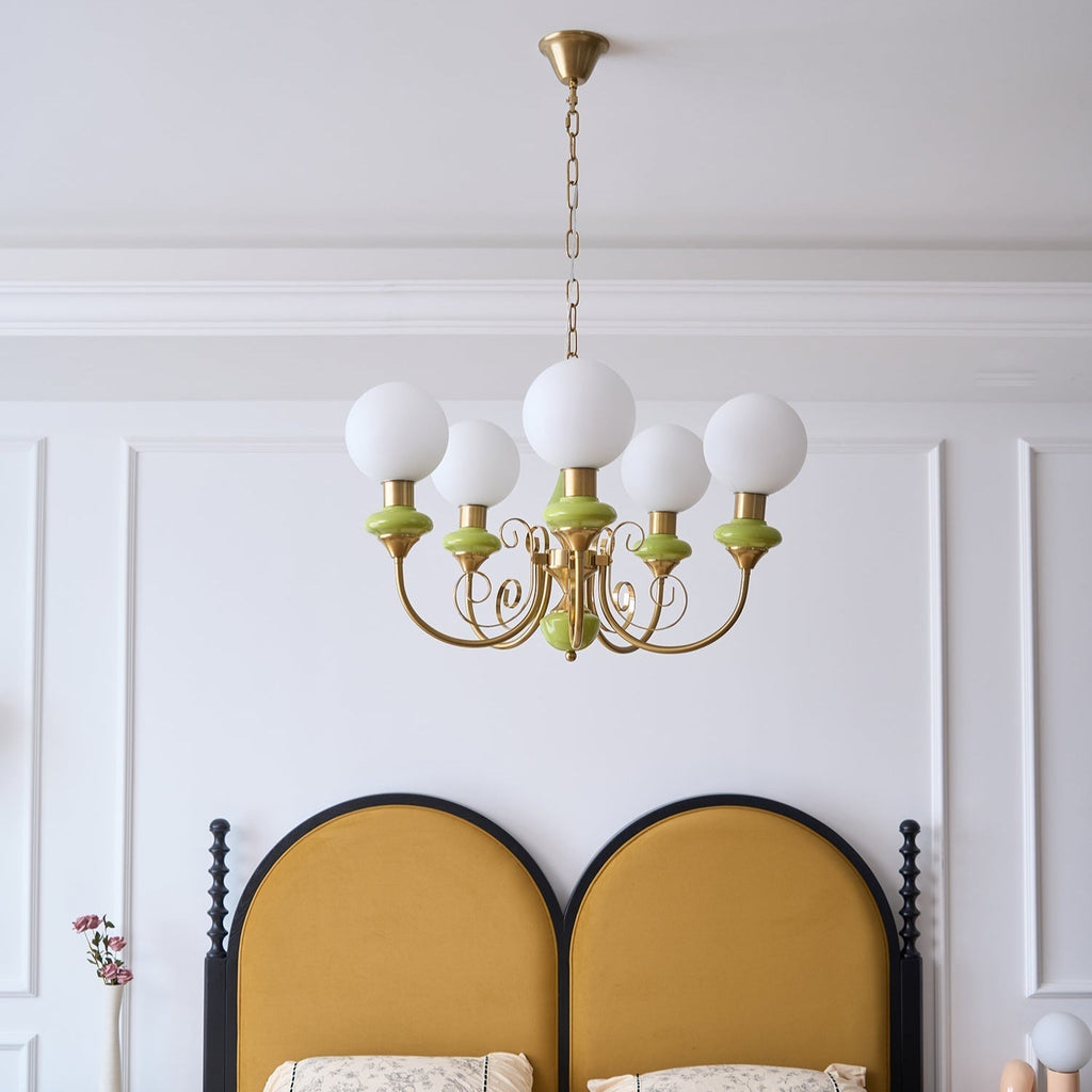 Xyndora Glass Chandelier-Moonnatur