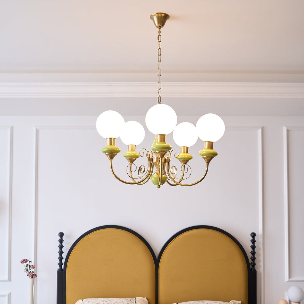 Xyndora Glass Chandelier-Moonnatur