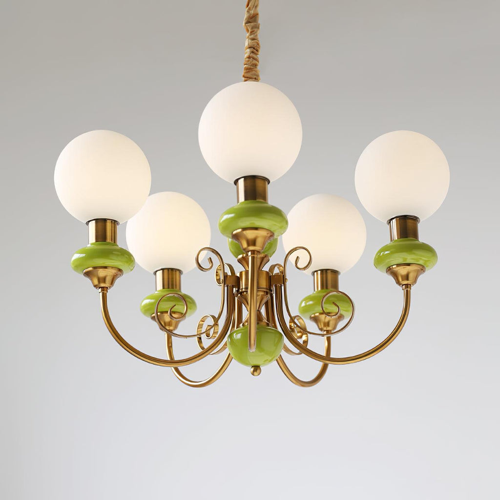 Xyndora Glass Chandelier-Moonnatur