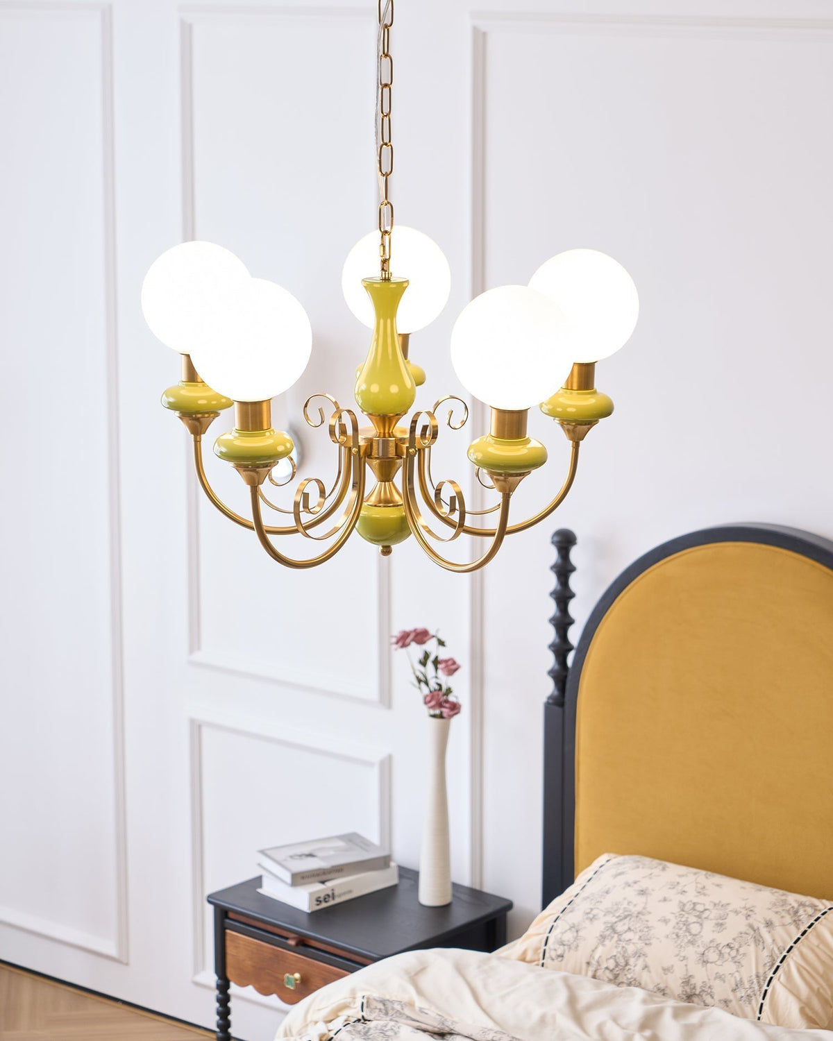 Xyndora Glass Chandelier-Moonnatur