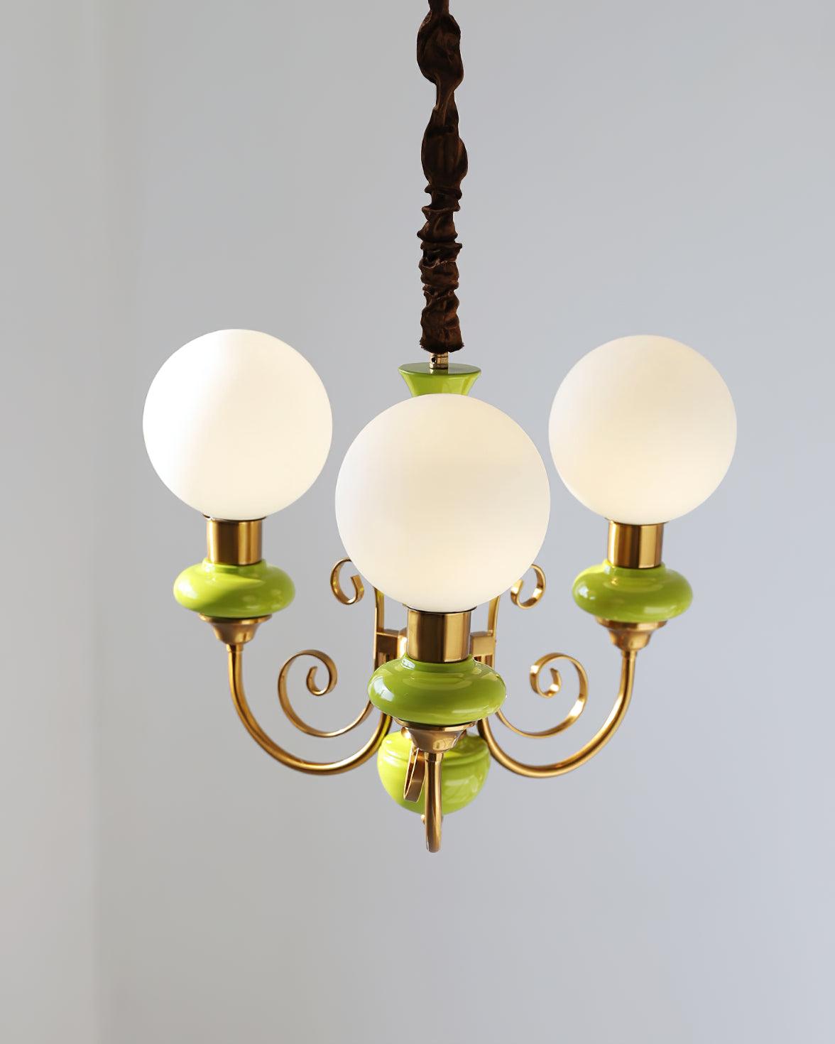 Xyndora Glass Chandelier-Moonnatur
