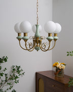 Xyndora Glass Chandelier-Moonnatur