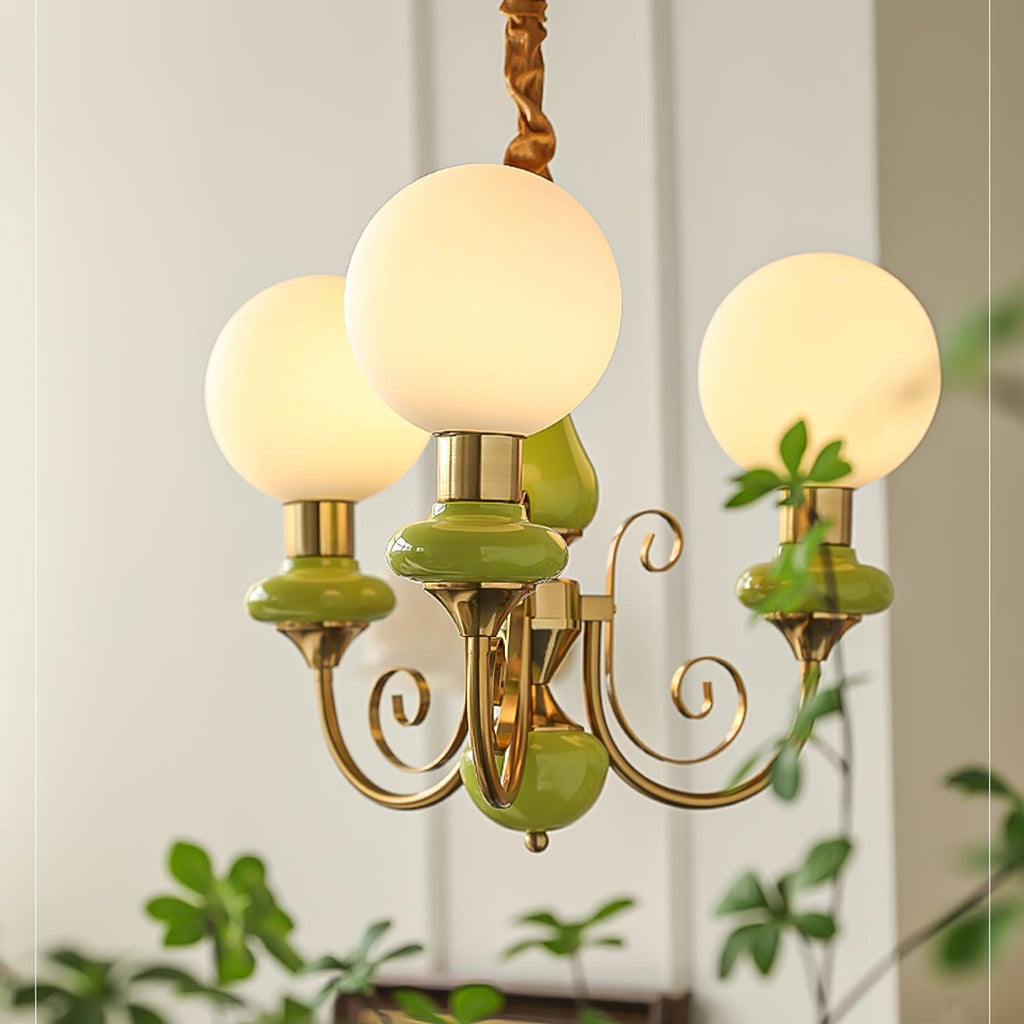 Xyndora Glass Chandelier-Moonnatur