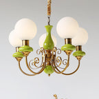 Xyndora Glass Chandelier-Moonnatur