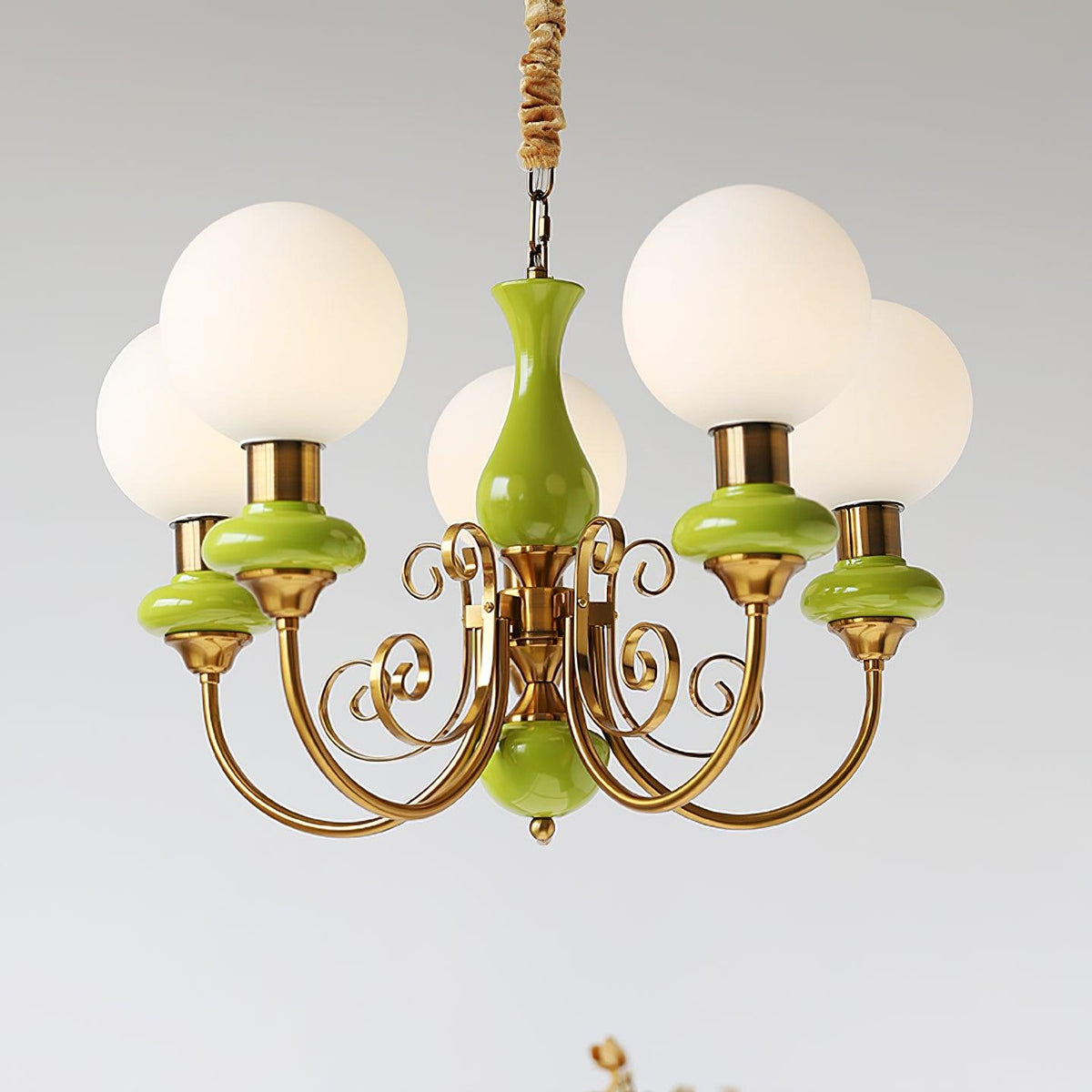 Xyndora Glass Chandelier-Moonnatur