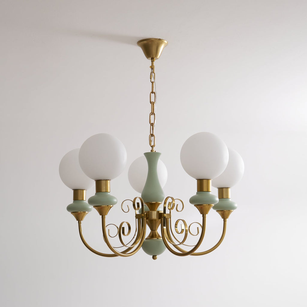 Xyndora Glass Chandelier-Moonnatur