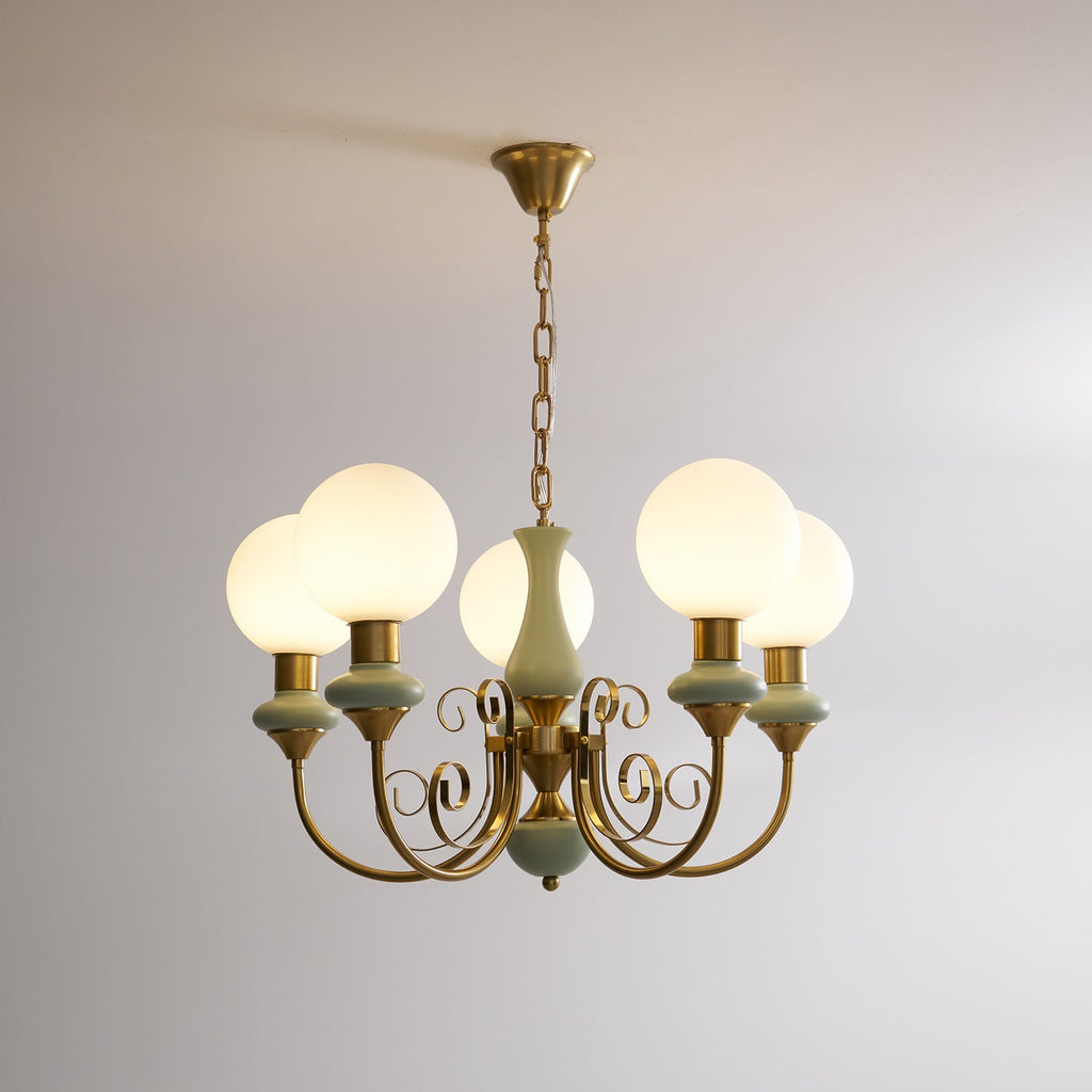 Xyndora Glass Chandelier-Moonnatur