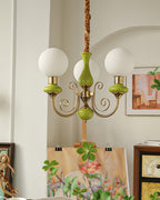 Xyndora Glass Chandelier-Moonnatur