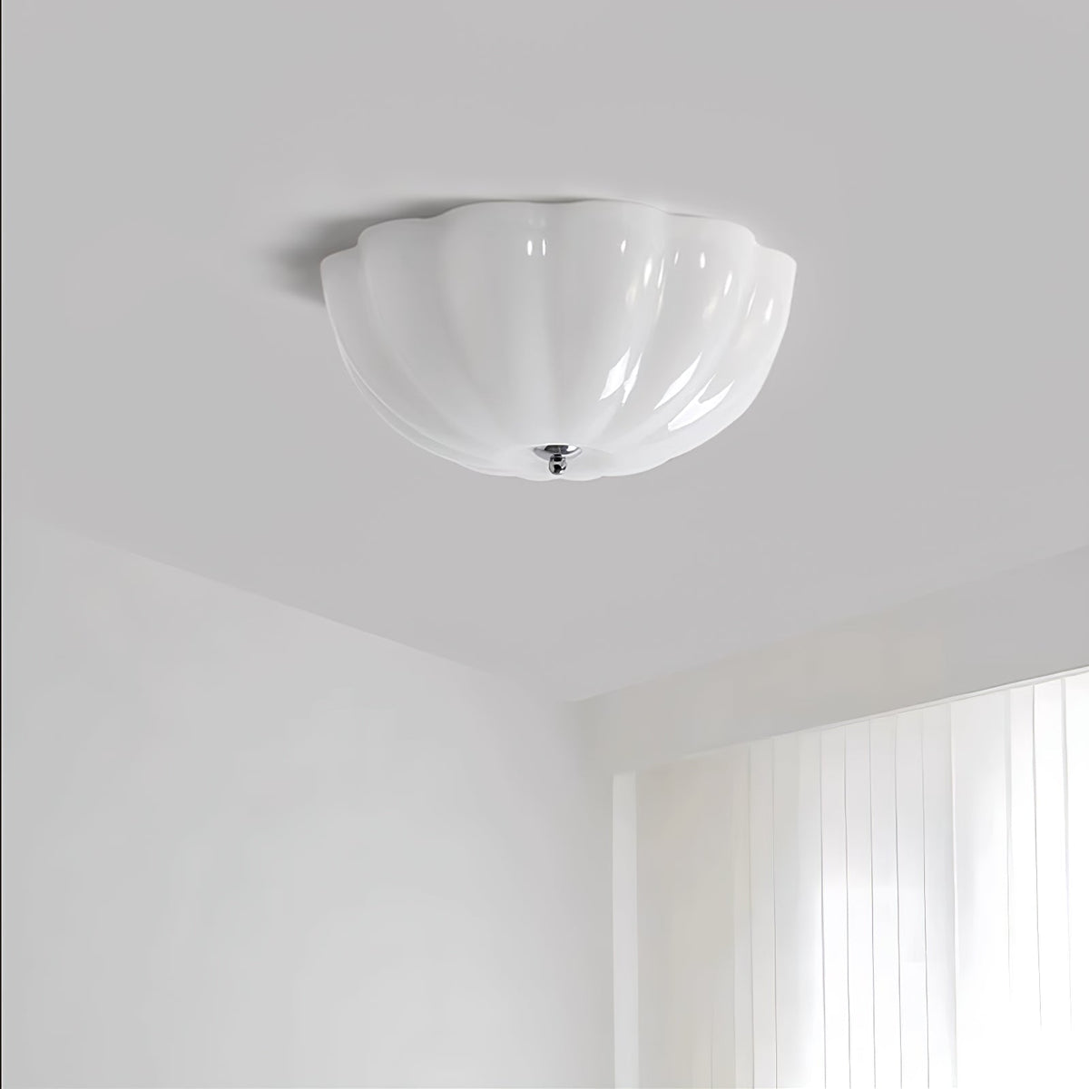 Solara Glass Ceiling Lamp-Moonnatur