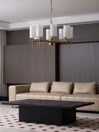 Telise Fabric Chandelier-Moonnatur