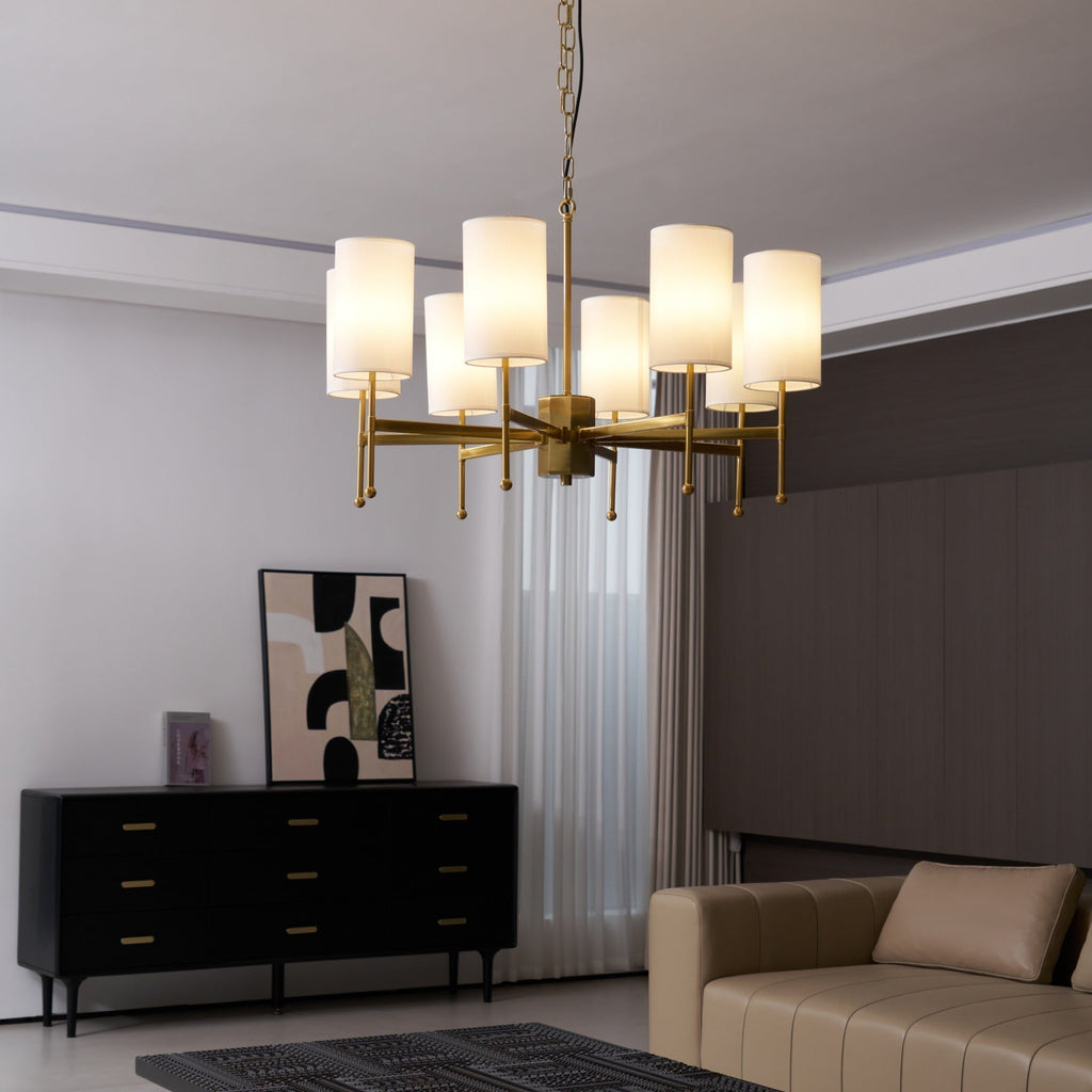 Telise Fabric Chandelier-Moonnatur