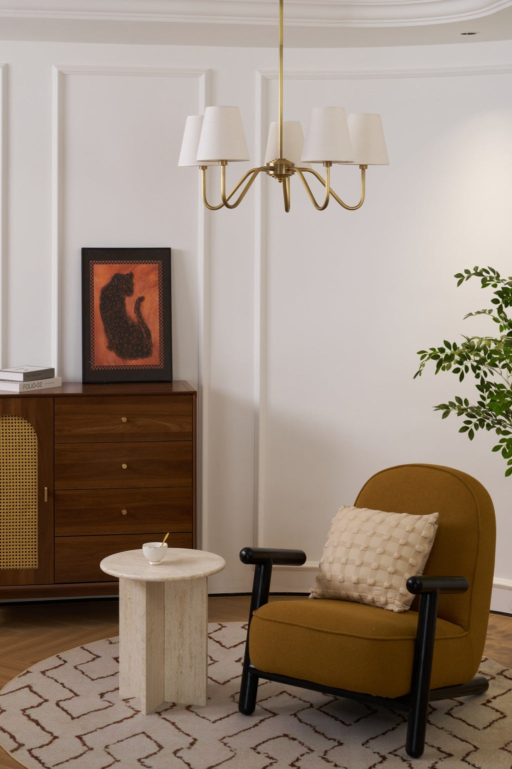 Tamora Fabric Chandelier-Moonnatur