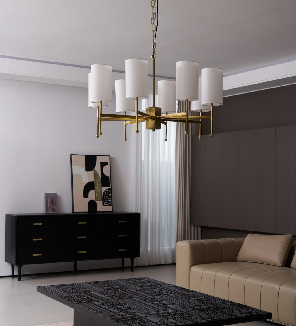 Telise Fabric Chandelier-Moonnatur