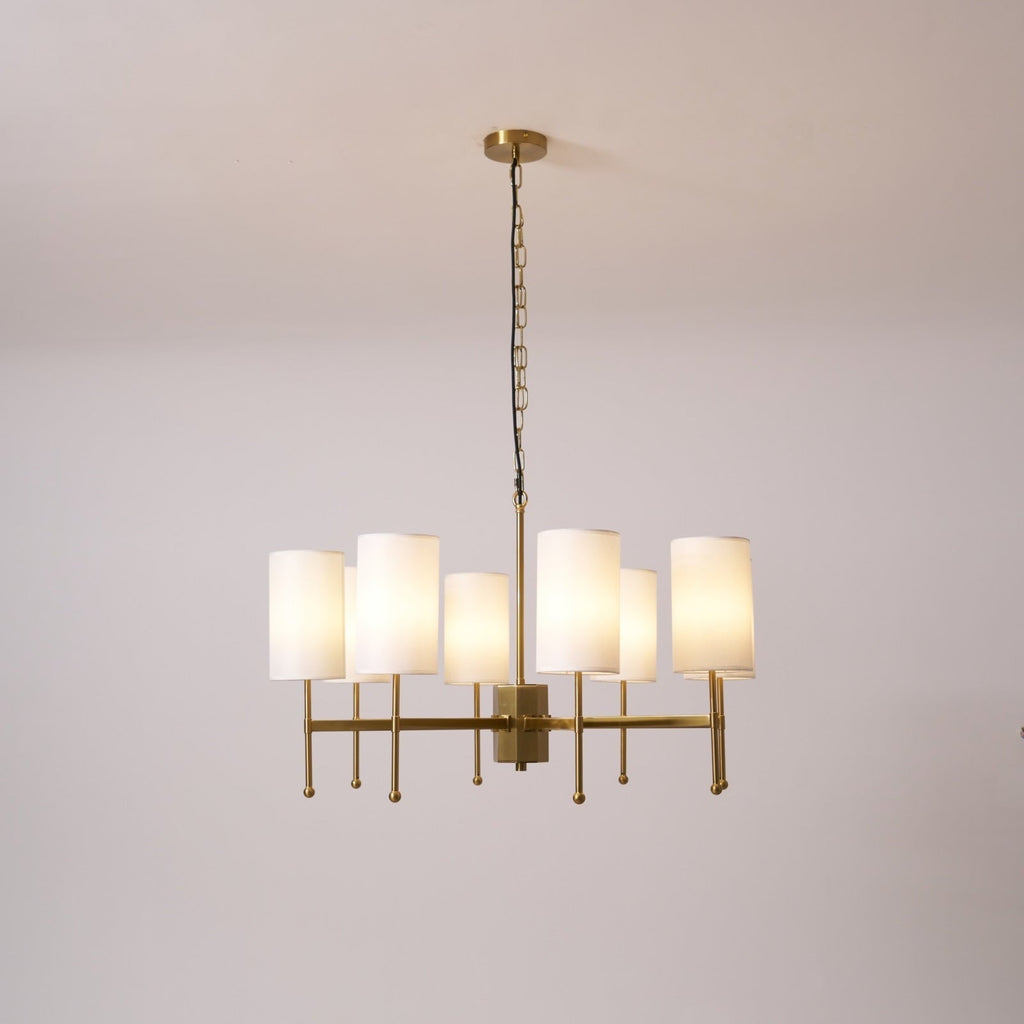 Telise Fabric Chandelier-Moonnatur