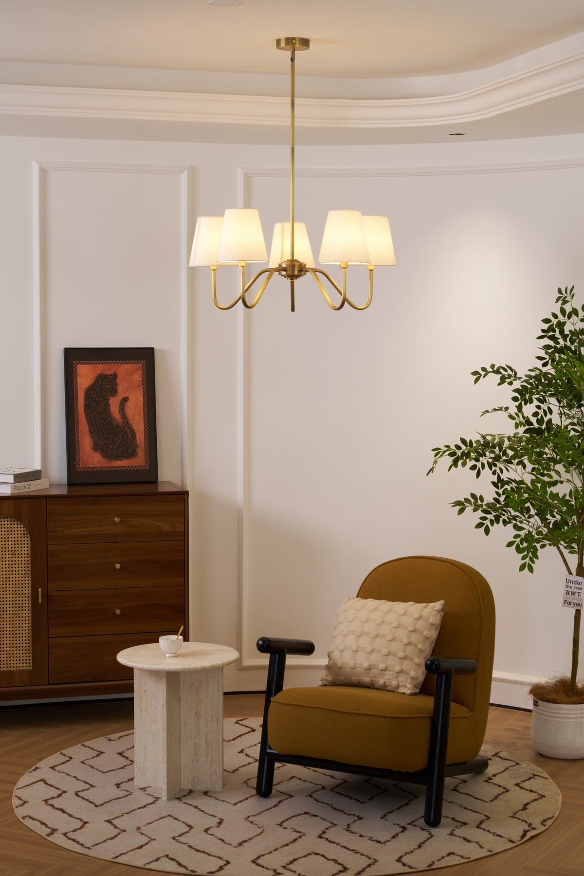 Tamora Fabric Chandelier-Moonnatur