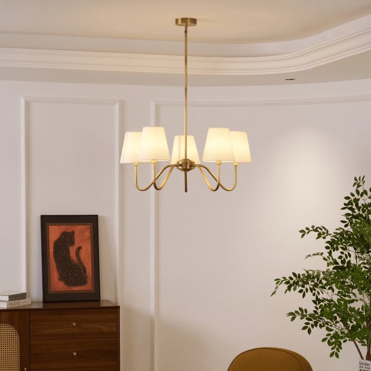Tamora Fabric Chandelier-Moonnatur