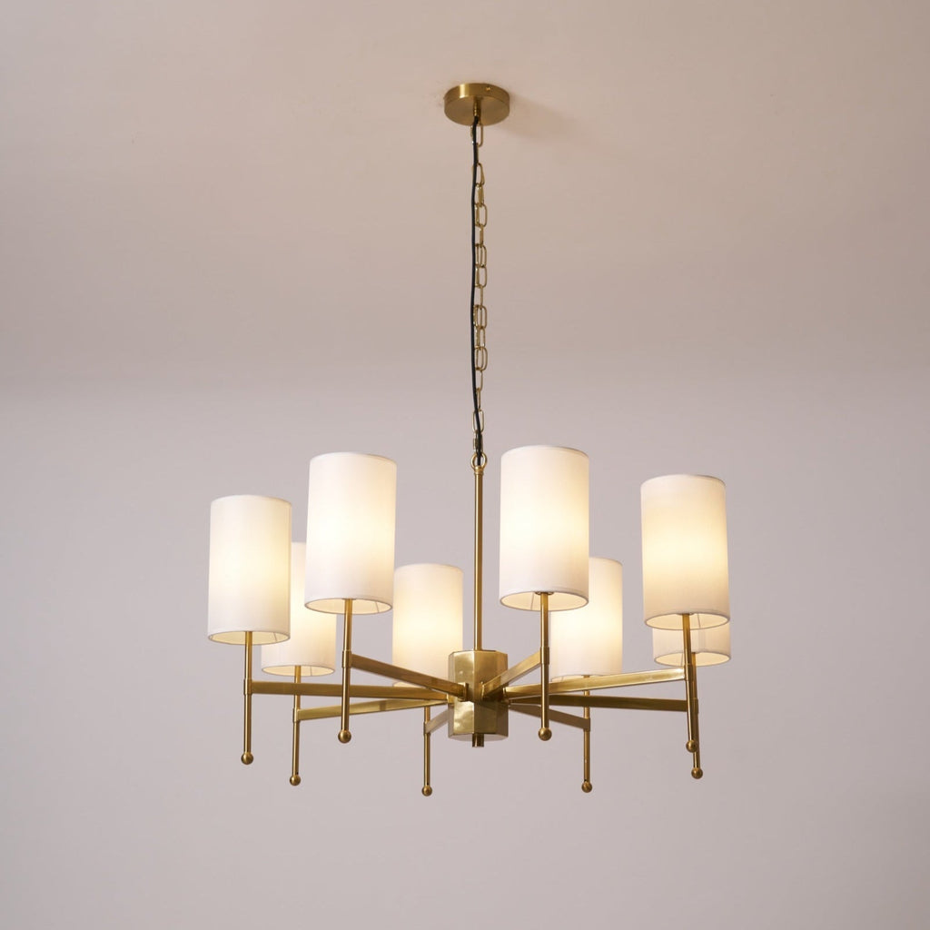 Telise Fabric Chandelier-Moonnatur