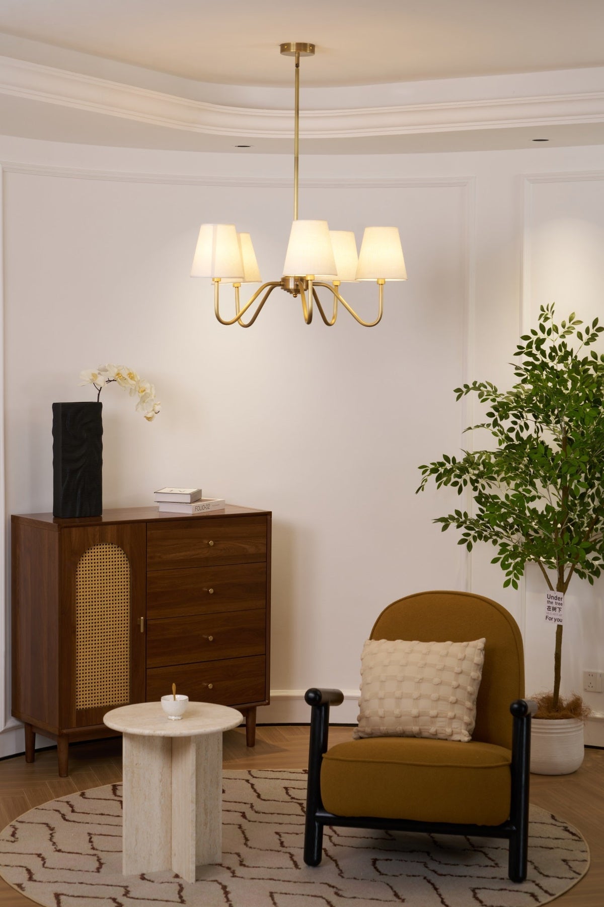 Tamora Fabric Chandelier-Moonnatur