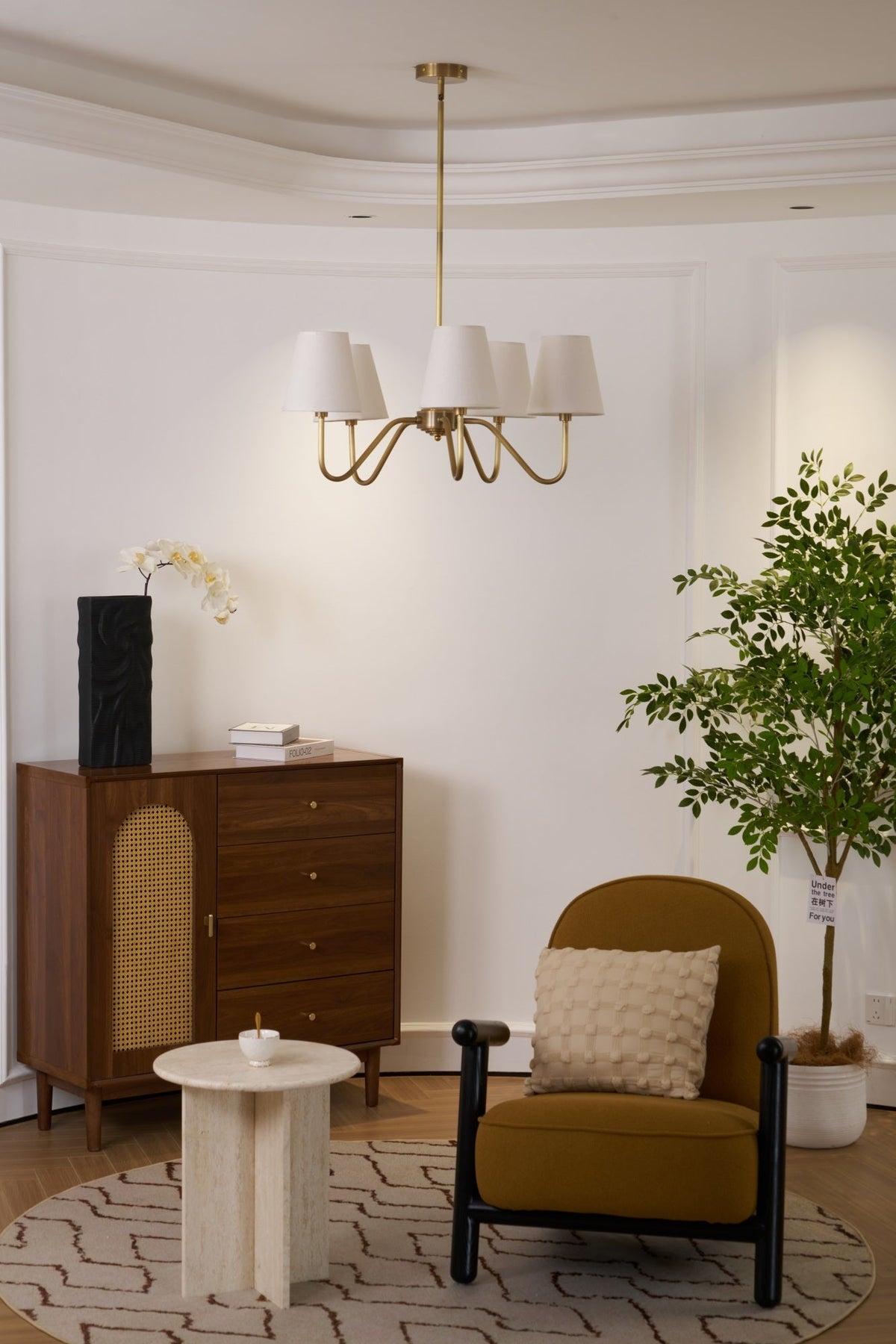 Tamora Fabric Chandelier-Moonnatur