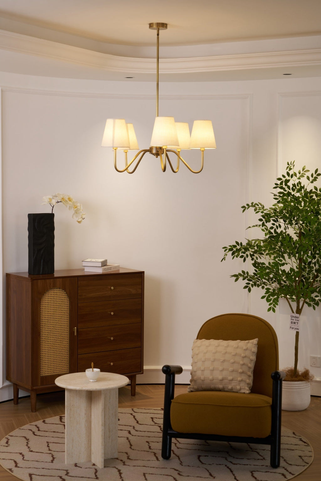 Tamora Fabric Chandelier-Moonnatur