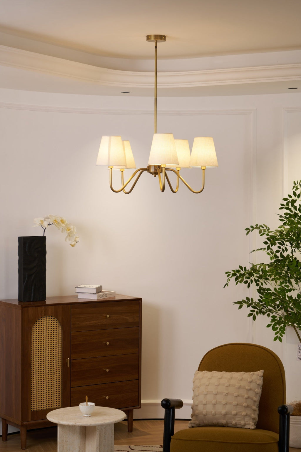 Tamora Fabric Chandelier-Moonnatur