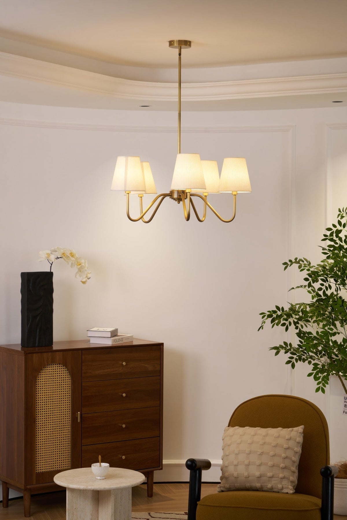 Tamora Fabric Chandelier-Moonnatur