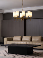 Telise Fabric Chandelier-Moonnatur