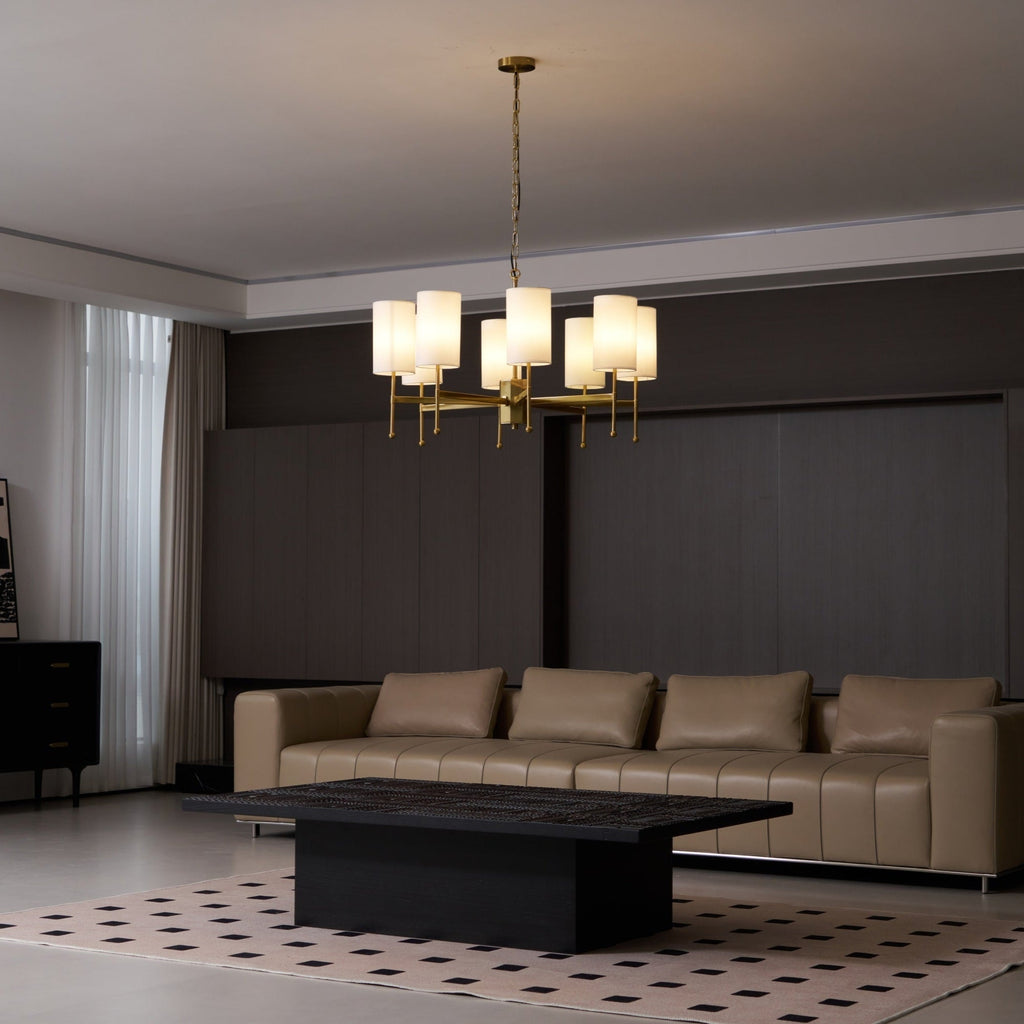 Telise Fabric Chandelier-Moonnatur