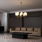 Telise Fabric Chandelier-Moonnatur