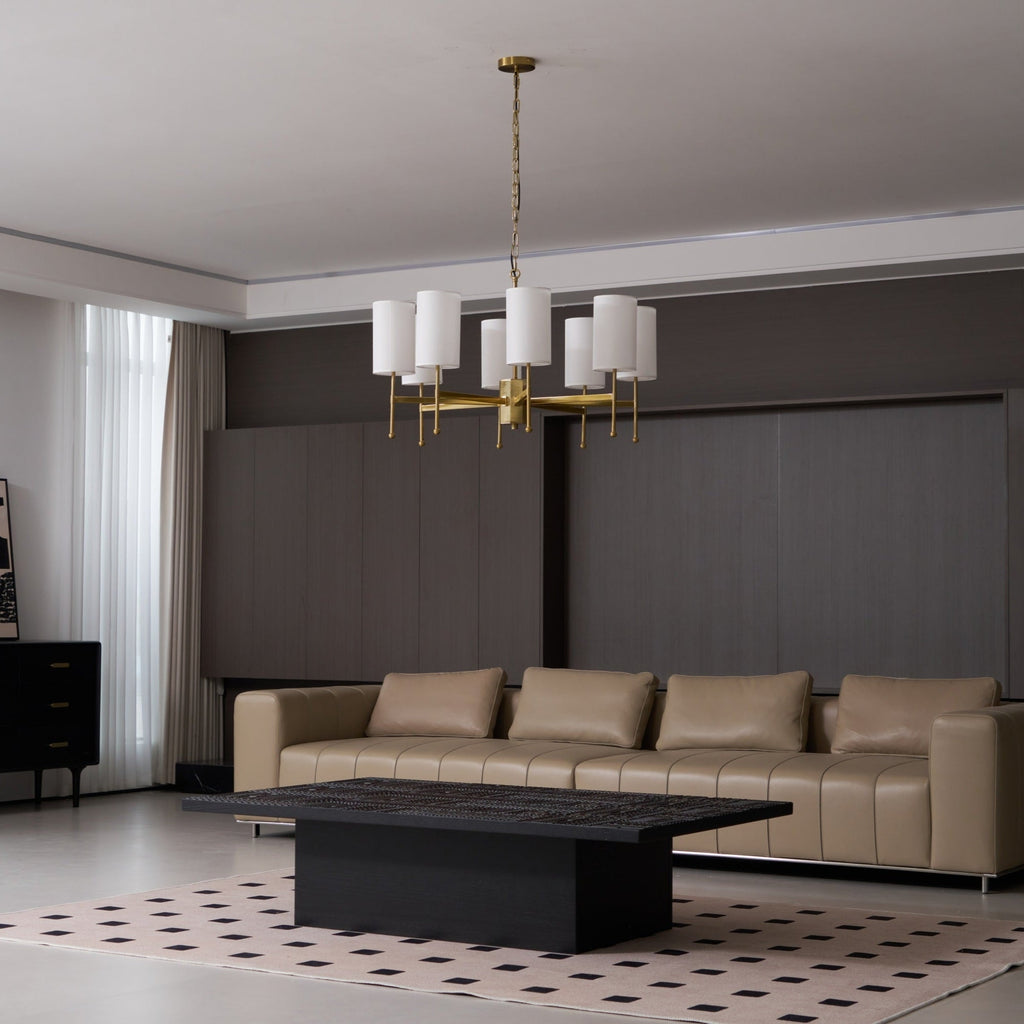 Telise Fabric Chandelier-Moonnatur