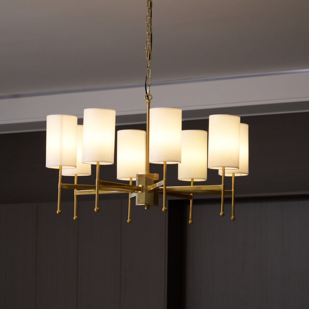 Telise Fabric Chandelier-Moonnatur