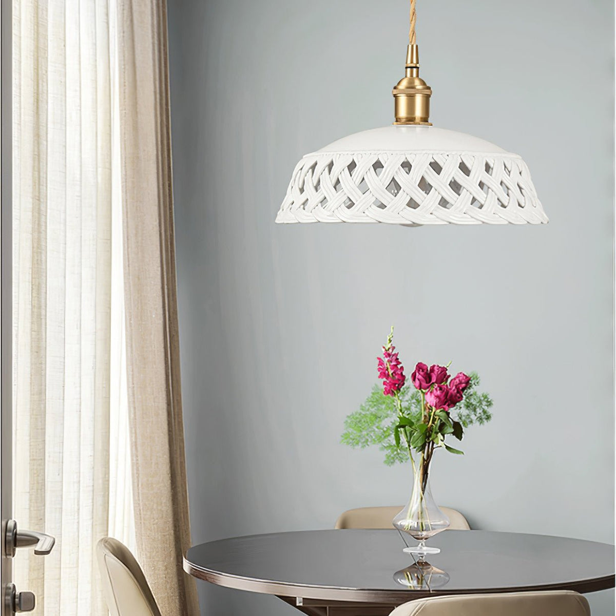 Rowenwyn Ceramic Pendant Light-Moonnatur
