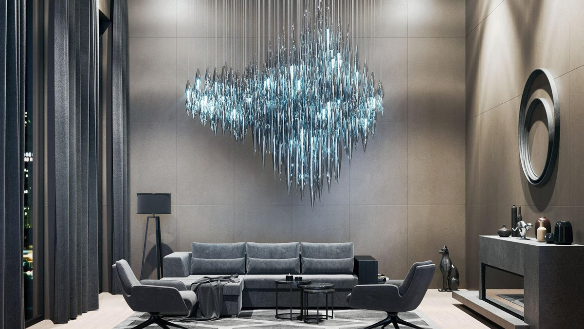 Uvelin Glass Chandelier-Moonnatur
