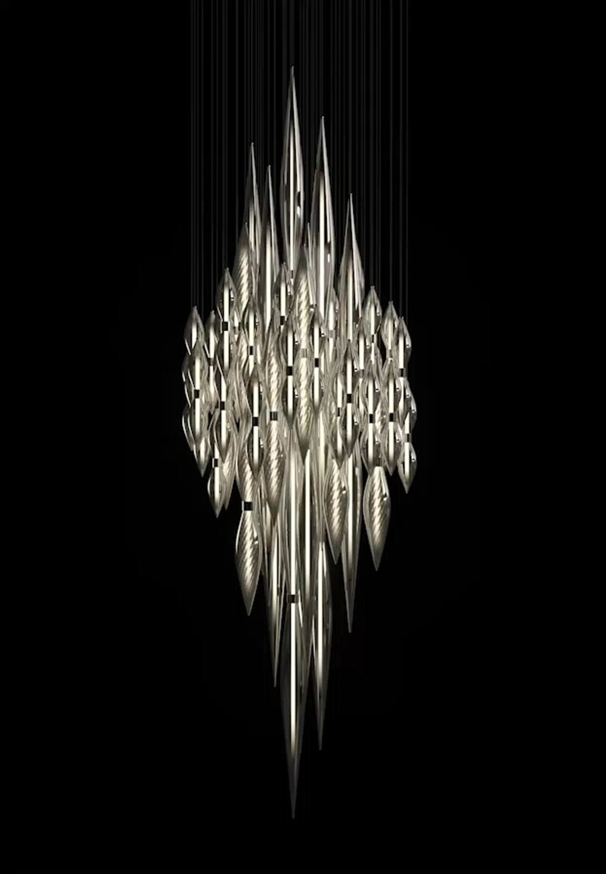 Uvelin Glass Chandelier-Moonnatur