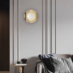 Ainsford Alabaster Wall Light-Moonnatur