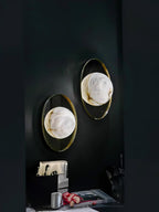 Ainsford Alabaster Wall Light-Moonnatur
