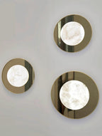 Ainsford Alabaster Wall Light-Moonnatur