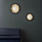 Ainsford Alabaster Wall Light-Moonnatur