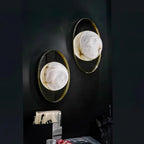 Ainsford Alabaster Wall Light-Moonnatur