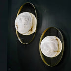 Ainsford Alabaster Wall Light-Moonnatur