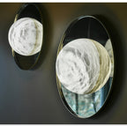 Ainsford Alabaster Wall Light-Moonnatur